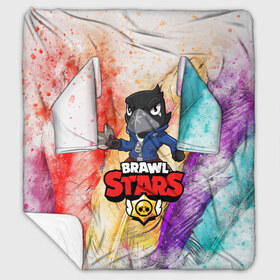 Плед с рукавами с принтом BRAWL STARSCROW в Ухте, 100% полиэстер | Закругленные углы, все края обработаны. Ткань не мнется и не растягивается. Размер 170*145 | 8 | 8 bit | bibi | brawl stars | brock | bull | crow | dinomike | el primo | leon | mobile game | mr.p | nita | poko | ricochet | stars | tara | бравл старс | ворон | леон | мобильные игры