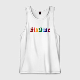 Мужская майка хлопок с принтом 6IXGINE в Ухте, 100% хлопок |  | Тематика изображения на принте: 6ix9ine | bebe | gooba 6ix9ine | gummo | kooda | rap | tekashi 6ix9ine | губа | текаши.