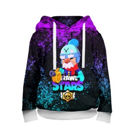 Детская толстовка 3D с принтом BRAWL STARS GALE в Ухте, 100% полиэстер | двухслойный капюшон со шнурком для регулировки, мягкие манжеты на рукавах и по низу толстовки, спереди карман-кенгуру с мягким внутренним слоем | Тематика изображения на принте: bibi | brawl stars | coach mike | crow | gale | leon | leon shark | max | mecha crow | mortis | mr.p | phoenix | sally leon | sandy | spike | sprout | tara | unicorn | virus 8 bit | werewolf | ворон | оборотень