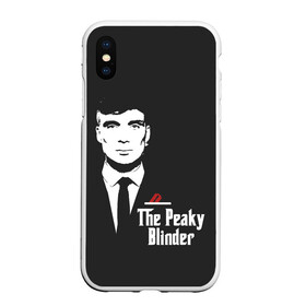 Чехол для iPhone XS Max матовый Острые Козырьки: в Ухте, Силикон | Область печати: задняя сторона чехла, без боковых панелей | blinders | gangsta | peaky | shelby | thomas | англия | британия | гангстер | гангстеры | козырек | козырьки | острые | острый | сериал | сериалы | томас | шелби