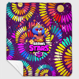 Плед с рукавами с принтом BRAWL STARSEL BROWN в Ухте, 100% полиэстер | Закругленные углы, все края обработаны. Ткань не мнется и не растягивается. Размер 170*145 | 8 | 8 bit | bibi | brawl stars | brock | bull | crow | dinomike | el primo | leon | mobile game | mr.p | nita | poko | ricochet | stars | tara | бравл старс | ворон | леон | мобильные игры