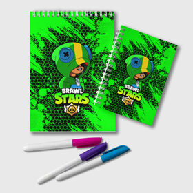 Блокнот с принтом Brawl Stars LEON в Ухте, 100% бумага | 48 листов, плотность листов — 60 г/м2, плотность картонной обложки — 250 г/м2. Листы скреплены удобной пружинной спиралью. Цвет линий — светло-серый
 | 8 bit | 8 бит | bibi | brawl | brawl stars | crow | leon | spike | sprout | stars | бравл | бравл старс | браво старс | игра | компьютерная | кров | леон | онлайн | старс