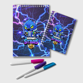 Блокнот с принтом Brawl Stars LEON в Ухте, 100% бумага | 48 листов, плотность листов — 60 г/м2, плотность картонной обложки — 250 г/м2. Листы скреплены удобной пружинной спиралью. Цвет линий — светло-серый
 | 8 bit | 8 бит | bibi | brawl | brawl stars | crow | leon | spike | sprout | stars | бравл | бравл старс | браво старс | игра | компьютерная | кров | леон | онлайн | старс
