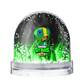 Снежный шар Brawl Stars LEON: в Ухте, Пластик | Изображение внутри шара печатается на глянцевой фотобумаге с двух сторон | 8 bit | 8 бит | bibi | brawl | brawl stars | crow | leon | spike | sprout | stars | бравл | бравл старс | браво старс | игра | компьютерная | кров | леон | онлайн | старс