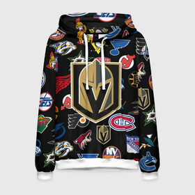 Мужская толстовка 3D с принтом Vegas Golden Knights (Z) в Ухте, 100% полиэстер | двухслойный капюшон со шнурком для регулировки, мягкие манжеты на рукавах и по низу толстовки, спереди карман-кенгуру с мягким внутренним слоем. | anaheim ducks | arizona coyotes | boston bruins | buffalo sabres | calgary flames | canadiens de montreal | carolina hurricanes | chicago blackhawks | colorado avalanche | columbus blue jackets | dallas stars | detroit red wings | edmonton oil | hockey | 