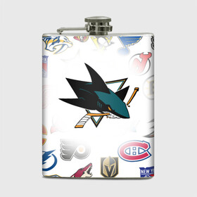 Фляга с принтом San Jose Sharks (Z) в Ухте, металлический корпус | емкость 0,22 л, размер 125 х 94 мм. Виниловая наклейка запечатывается полностью | Тематика изображения на принте: anaheim ducks | arizona coyotes | boston bruins | buffalo sabres | calgary flames | canadiens de montreal | carolina hurricanes | chicago blackhawks | colorado avalanche | columbus blue jackets | dallas stars | detroit red wings | edmonton oil | hockey | 