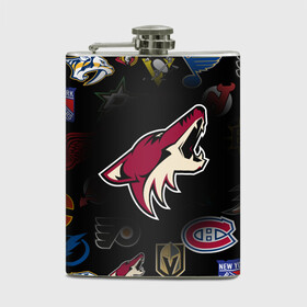 Фляга с принтом Arizona Coyotes | NHL (Z) в Ухте, металлический корпус | емкость 0,22 л, размер 125 х 94 мм. Виниловая наклейка запечатывается полностью | Тематика изображения на принте: anaheim ducks | arizona coyotes | boston bruins | buffalo sabres | calgary flames | canadiens de montreal | carolina hurricanes | chicago blackhawks | colorado avalanche | columbus blue jackets | dallas stars | detroit red wings | edmonton oil | hockey | 