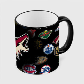 Кружка с полной запечаткой с принтом Arizona Coyotes | NHL (Z) в Ухте, керамика | ёмкость 330 мл | Тематика изображения на принте: anaheim ducks | arizona coyotes | boston bruins | buffalo sabres | calgary flames | canadiens de montreal | carolina hurricanes | chicago blackhawks | colorado avalanche | columbus blue jackets | dallas stars | detroit red wings | edmonton oil | hockey | 