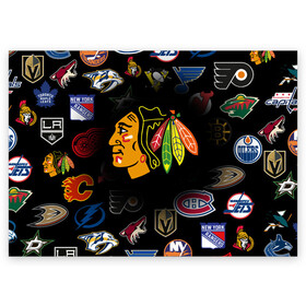 Поздравительная открытка с принтом Chicago Blackhawks (Z) в Ухте, 100% бумага | плотность бумаги 280 г/м2, матовая, на обратной стороне линовка и место для марки
 | anaheim ducks | arizona coyotes | boston bruins | buffalo sabres | calgary flames | canadiens de montreal | carolina hurricanes | chicago blackhawks | colorado avalanche | columbus blue jackets | dallas stars | detroit red wings | edmonton oil | hockey | 