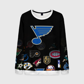 Мужской свитшот 3D с принтом NHL St. Louis Blues (Z) в Ухте, 100% полиэстер с мягким внутренним слоем | круглый вырез горловины, мягкая резинка на манжетах и поясе, свободная посадка по фигуре | anaheim ducks | arizona coyotes | boston bruins | buffalo sabres | canadiens de montreal | carolina hurricanes | chicago blackhawks | colorado | hockey | nhl | st. louis blues | нхл | паттерн | спорт | хоккей