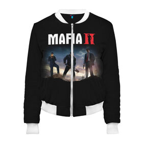 Женский бомбер 3D с принтом Mafia II:Definitive Edition в Ухте, 100% полиэстер | застегивается на молнию, по бокам два кармана без застежек, мягкие манжеты, по низу бомбера и на воротнике — эластичная резинка | definitive edition | mafia | mafia ii | вито скалетта | генри томасино | джо барбаро | игра | лео галанте | мафия | мафия 2 | томас анджело | франческа | фрэнк винчи | шутер | эдди скарпа
