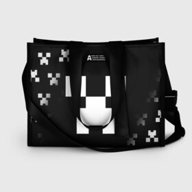 Сумка-шоппер 3D с принтом MINECRAFT CREEPER в Ухте, 100% полиэстер | застегивается на металлическую кнопку; внутренний карман застегивается на молнию. Стенки укреплены специальным мягким материалом, чтобы защитить содержимое от несильных ударов
 | block | creeper | cube | minecraft | pixel | блок | геометрия | крафт | крипер | кубики | майнкрафт | пиксели