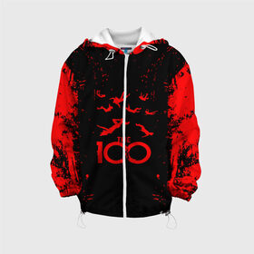 Детская куртка 3D с принтом СОТНЯ в Ухте, 100% полиэстер | застежка — молния, подол и капюшон оформлены резинкой с фиксаторами, по бокам — два кармана без застежек, один потайной карман на груди, плотность верхнего слоя — 90 г/м2; плотность флисового подклада — 260 г/м2 | the 100 | апокалипсис | беллами | беллами блейк | кларк | кларк гриффин | октавия | сериал | сериал сотня | сериалы | сотня | сотня 7 сезон | сотня сериал | трейлер | фантастика