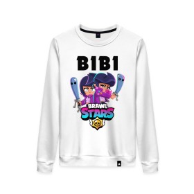 Женский свитшот хлопок BRAWL STARS BIBI: в Ухте, 100% хлопок | прямой крой, круглый вырез, на манжетах и по низу широкая трикотажная резинка  | bibi | brawl stars | coach mike | crow | gale | leon | leon shark | max | mecha crow | mortis | mr.p | phoenix | sally leon | sandy | spike | sprout | tara | unicorn | virus 8 bit | werewolf | ворон | оборотень