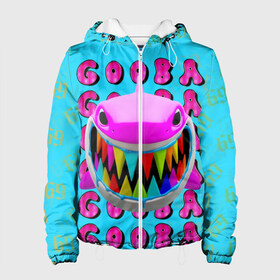 Женская куртка 3D с принтом 6IX9INE- GOOBA в Ухте, ткань верха — 100% полиэстер, подклад — флис | прямой крой, подол и капюшон оформлены резинкой с фиксаторами, два кармана без застежек по бокам, один большой потайной карман на груди. Карман на груди застегивается на липучку | 6ix9ine | 6ix9ine  gooba | gooba | акула | сикснайн | сиксти найн | сиксти найн репер | такаши | текаши | текаши сикснайн