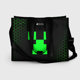 Сумка-шоппер 3D с принтом MINECRAFT CREEPER в Ухте, 100% полиэстер | застегивается на металлическую кнопку; внутренний карман застегивается на молнию. Стенки укреплены специальным мягким материалом, чтобы защитить содержимое от несильных ударов
 | block | creeper | cube | minecraft | pixel | блок | геометрия | крафт | крипер | кубики | майнкрафт | пиксели