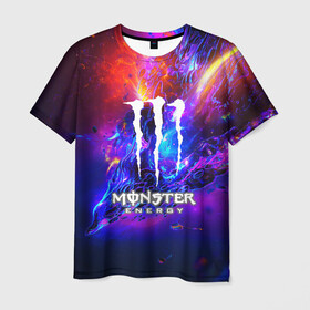 Мужская футболка 3D с принтом MONSTER ENERGY в Ухте, 100% полиэфир | прямой крой, круглый вырез горловины, длина до линии бедер | amg | auto | bmw | honda | jdm | mercedes | nissan | porsche | racing | sport | subar | toyota | автомобил | автомобильные | киа | лексус | марка | машины | митсубиси | ниссан | порше | спорт | субару | тесла | тойота | хонда