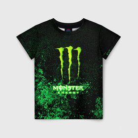 Детская футболка 3D с принтом MONSTER ENERGY в Ухте, 100% гипоаллергенный полиэфир | прямой крой, круглый вырез горловины, длина до линии бедер, чуть спущенное плечо, ткань немного тянется | amg | auto | bmw | honda | jdm | mercedes | nissan | porsche | racing | sport | subar | toyota | автомобил | автомобильные | киа | лексус | марка | машины | митсубиси | ниссан | порше | спорт | субару | тесла | тойота | хонда