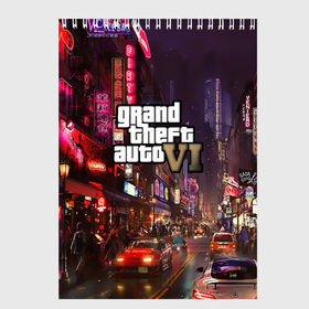 Скетчбук с принтом GTA6 в Ухте, 100% бумага
 | 48 листов, плотность листов — 100 г/м2, плотность картонной обложки — 250 г/м2. Листы скреплены сверху удобной пружинной спиралью | grand theft auto 2 | grand theft auto 3 | grand theft auto v | grand theft auto: san andreas | grand theft auto: vice city | gta 1 | gta 2 | gta 3 | gta 4 | gta 5 | gta online | gta v | город | игры