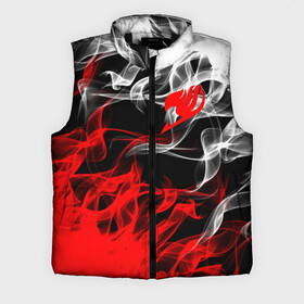 Мужской жилет утепленный 3D с принтом Helmet Fairy tail red black white в Ухте,  |  | fairy tail | аниме | фейри теил | хвост феи