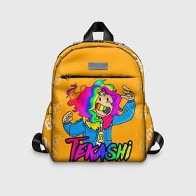 Детский рюкзак 3D с принтом 6IX9INE в Ухте, 100% полиэстер | лямки с регулируемой длиной, сверху петелька, чтобы рюкзак можно было повесить на вешалку. Основное отделение закрывается на молнию, как и внешний карман. Внутри дополнительный карман. По бокам два дополнительных кармашка | 6ix9ine | 6ix9ine  gooba | gooba | акула | сикснайн | сиксти найн | сиксти найн репер | такаши | текаши | текаши сикснайн