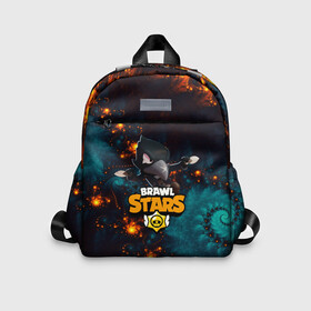 Детский рюкзак 3D с принтом BRAWL STARS:CROW в Ухте, 100% полиэстер | лямки с регулируемой длиной, сверху петелька, чтобы рюкзак можно было повесить на вешалку. Основное отделение закрывается на молнию, как и внешний карман. Внутри дополнительный карман. По бокам два дополнительных кармашка | 8 | 8 bit | bibi | brawl stars | brock | bull | crow | dinomike | el primo | leon | mobile game | mr.p | nita | poko | ricochet | stars | tara | бравл старс | ворон | леон | мобильные игры