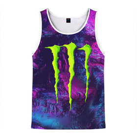 Мужская майка 3D с принтом MONSTER ENERGY (Z) в Ухте, 100% полиэстер | круглая горловина, приталенный силуэт, длина до линии бедра. Пройма и горловина окантованы тонкой бейкой | black monster | bmx | claw | cybersport | energy | monster | monster energy | moto | motocross | race | sport | киберспорт | когти | монстер энерджи | монстр | мото | мотокросс | ралли | скейтбординг | спорт | энергия