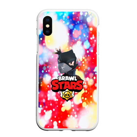 Чехол для iPhone XS Max матовый BRAWL STARSCROW: в Ухте, Силикон | Область печати: задняя сторона чехла, без боковых панелей | 8 | 8 bit | bibi | brawl stars | brock | bull | crow | dinomike | el primo | leon | mobile game | mr.p | nita | poko | ricochet | stars | tara | бравл старс | ворон | леон | мобильные игры