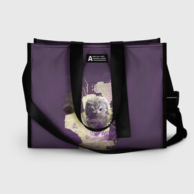 Сумка-шоппер 3D с принтом Fwooper в Ухте, 100% полиэстер | застегивается на металлическую кнопку; внутренний карман застегивается на молнию. Стенки укреплены специальным мягким материалом, чтобы защитить содержимое от несильных ударов
 | beasts | fantastic | niffler | vdzajul | веретенница | горегубка | гром | злыдень | камуфлори | лечурка | лукотрус | нунду | ньют | нюхлер | нюхль | окками | сносорог | фантастические