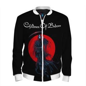 Мужской бомбер 3D с принтом Children of Bodom 19 в Ухте, 100% полиэстер | застегивается на молнию, по бокам два кармана без застежек, по низу бомбера и на воротнике - эластичная резинка | alexi | children of badom | children of bodom | cob | laiho | metal | алекси лайхо | метал | чилдрен оф бадом | чилдрен оф бодом