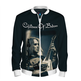 Мужской бомбер 3D с принтом Children of Bodom 20 в Ухте, 100% полиэстер | застегивается на молнию, по бокам два кармана без застежек, по низу бомбера и на воротнике - эластичная резинка | alexi | children of badom | children of bodom | cob | laiho | metal | алекси лайхо | метал | чилдрен оф бадом | чилдрен оф бодом