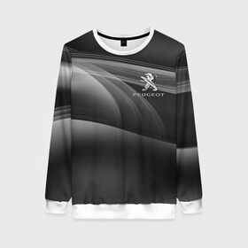 Женский свитшот 3D с принтом PEUGEOT. в Ухте, 100% полиэстер с мягким внутренним слоем | круглый вырез горловины, мягкая резинка на манжетах и поясе, свободная посадка по фигуре | abstract | auto | brand | car | geometry | peugeot | sport | texture | абстракция | авто | автомобильные | бренд | геометрия | классика | машины | модные | пежо | спорт | стиль | текстура