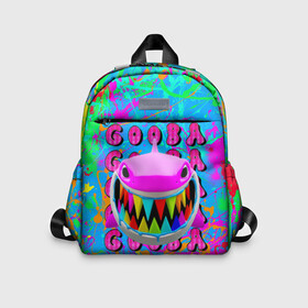Детский рюкзак 3D с принтом 6IX9INE GOOBA в Ухте, 100% полиэстер | лямки с регулируемой длиной, сверху петелька, чтобы рюкзак можно было повесить на вешалку. Основное отделение закрывается на молнию, как и внешний карман. Внутри дополнительный карман. По бокам два дополнительных кармашка | 6ix9ine | 6ix9ine  gooba | gooba | акула | сикснайн | сиксти найн | сиксти найн репер | такаши | текаши | текаши сикснайн
