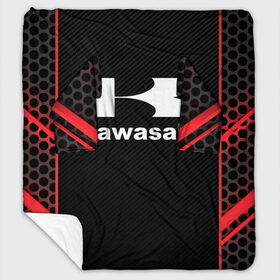 Плед с рукавами с принтом KAWASAKI (Z) в Ухте, 100% полиэстер | Закругленные углы, все края обработаны. Ткань не мнется и не растягивается. Размер 170*145 | bike | kawasaki | moto | motocycle | ninja | sportmotorcycle | zzr | кавасаки | кавасаки ниндзя | мото | мотоспорт | ниндзя