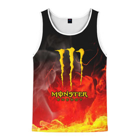 Мужская майка 3D с принтом MONSTER ENERGY в Ухте, 100% полиэстер | круглая горловина, приталенный силуэт, длина до линии бедра. Пройма и горловина окантованы тонкой бейкой | Тематика изображения на принте: energy | honda | mercedes | monster energy | porsche | racing | sport | toyota | автомобил | автомобильные | марка | машины | митсубиси | монстр | монстр энерджи | порше | спорт | тесла | тойота | хонда