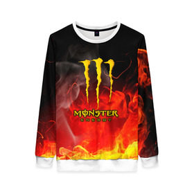 Женский свитшот 3D с принтом MONSTER ENERGY в Ухте, 100% полиэстер с мягким внутренним слоем | круглый вырез горловины, мягкая резинка на манжетах и поясе, свободная посадка по фигуре | energy | honda | mercedes | monster energy | porsche | racing | sport | toyota | автомобил | автомобильные | марка | машины | митсубиси | монстр | монстр энерджи | порше | спорт | тесла | тойота | хонда