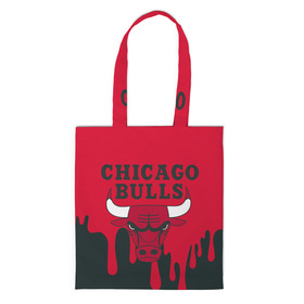 Шоппер 3D с принтом Chicago Bulls. в Ухте, 100% полиэстер | Плотность: 200 г/м2; Размер: 34×35 см; Высота лямок: 30 см | 23 | air jordan | bulls | chicago bulls | jordan | michael jordan | nba | paris saint germain | psg | red | sport | быки | джордан | майкл джордан | псж | спорт | чикаго буллс