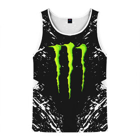 Мужская майка 3D с принтом MONSTER ENERGY в Ухте, 100% полиэстер | круглая горловина, приталенный силуэт, длина до линии бедра. Пройма и горловина окантованы тонкой бейкой | black monster | bmx | claw | cybersport | energy | monster | monster energy | moto | motocross | race | sport | киберспорт | когти | монстер энерджи | монстр | мото | мотокросс | ралли | скейтбординг | спорт | энергия