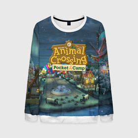 Мужской свитшот 3D с принтом ANIMAL CROSSING в Ухте, 100% полиэстер с мягким внутренним слоем | круглый вырез горловины, мягкая резинка на манжетах и поясе, свободная посадка по фигуре | animal crossing:new horizons | game | nintendo | анимал кроссинг | животные | звери | игра | нинтендо | пересечение животных