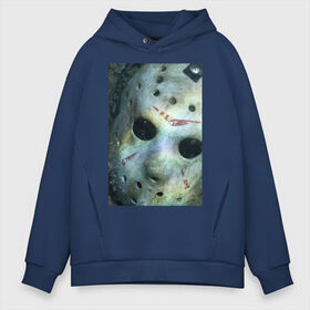 Мужское худи Oversize хлопок с принтом Friday The 13th Mask в Ухте, френч-терри — 70% хлопок, 30% полиэстер. Мягкий теплый начес внутри —100% хлопок | боковые карманы, эластичные манжеты и нижняя кромка, капюшон на магнитной кнопке | friday the 13th | jason voorhees | mask | vdosadir | джейсон вурхиз | маркус ниспель | маска | пятница 13 е