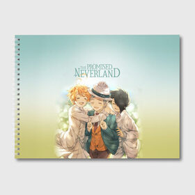 Альбом для рисования с принтом The Promised Neverland в Ухте, 100% бумага
 | матовая бумага, плотность 200 мг. | anime | emma | mango | the promised neverland | yakusoku no neverland | аниме | манга | обещанная страна грёз | обещанный неверленд