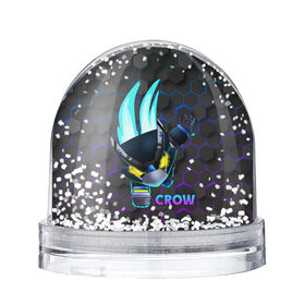 Снежный шар Brawl Stars CROW: в Ухте, Пластик | Изображение внутри шара печатается на глянцевой фотобумаге с двух сторон | 8 bit | 8 бит | bibi | brawl | brawl stars | crow | leon | spike | sprout | stars | бравл | бравл старс | браво старс | игра | компьютерная | кров | леон | онлайн | старс