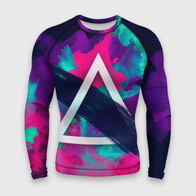 Мужской рашгард 3D с принтом Абстракция в Ухте,  |  | abstraction | texture | theme | triangle | абстракция | детская | женская | иллюстрация | мужская | обои | текстура | тематические | треугольник | фон