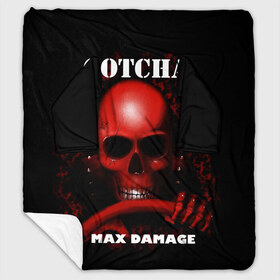 Плед с рукавами с принтом Gotcha в Ухте, 100% полиэстер | Закругленные углы, все края обработаны. Ткань не мнется и не растягивается. Размер 170*145 | 666 | 999 | car | game | gotcha | max damage | old school | череп