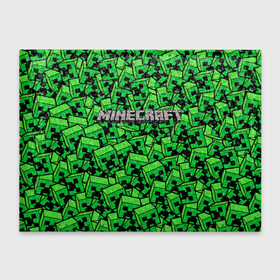 Обложка для студенческого билета с принтом MINERCRAFT в Ухте, натуральная кожа | Размер: 11*8 см; Печать на всей внешней стороне | creeper | creepers | minercraft | алмаз | крипер | криперы | маин | майн | майн крафт | майнкрафт
