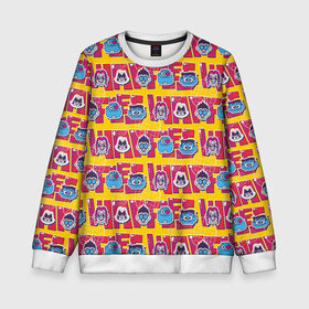 Детский свитшот 3D с принтом Юные титаны в Ухте, 100% полиэстер | свободная посадка, прямой крой, мягкая тканевая резинка на рукавах и понизу свитшота | Тематика изображения на принте: beast boy | cyborg | raven | robin | starfire | teen titans go | vdsvar | warner bros. | бистбой | вперед | киборг | робин | рэйвен | старфаер | юные титаны