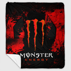 Плед с рукавами с принтом MONSTER ENERGY (Z) в Ухте, 100% полиэстер | Закругленные углы, все края обработаны. Ткань не мнется и не растягивается. Размер 170*145 | black monster | bmx | claw | cybersport | energy | monster | monster energy | moto | motocross | race | sport | киберспорт | когти | монстер энерджи | монстр | мото | мотокросс | ралли | скейтбординг | спорт | энергия