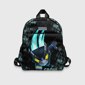 Детский рюкзак 3D с принтом Brawl Stars CROW в Ухте, 100% полиэстер | лямки с регулируемой длиной, сверху петелька, чтобы рюкзак можно было повесить на вешалку. Основное отделение закрывается на молнию, как и внешний карман. Внутри дополнительный карман. По бокам два дополнительных кармашка | 8 bit | 8 бит | bibi | brawl | brawl stars | crow | leon | spike | sprout | stars | бравл | бравл старс | браво старс | игра | компьютерная | кров | леон | онлайн | старс