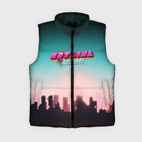 Женский жилет утепленный 3D с принтом HOTLINE MIAMI в Ухте,  |  | abstraction games | dennaton games | devolver digital | game | hotline miami | hotline miami 2: wrong number | retrowave | synthwave | мотель | мотель майами