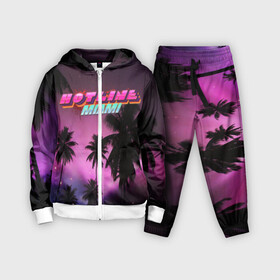 Детский костюм 3D с принтом HOTLINE MIAMI в Ухте,  |  | abstraction games | dennaton games | devolver digital | game | hotline miami | hotline miami 2: wrong number | retrowave | synthwave | мотель | мотель майами